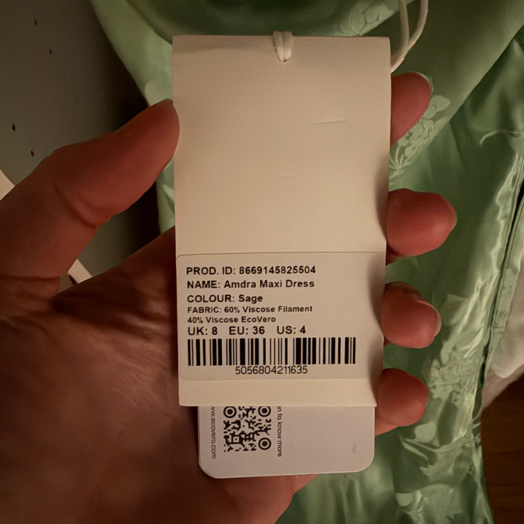 Omnes Amdra Maxi Dress In Sage Green, Nwt, Size Us4 — image 4 of 4